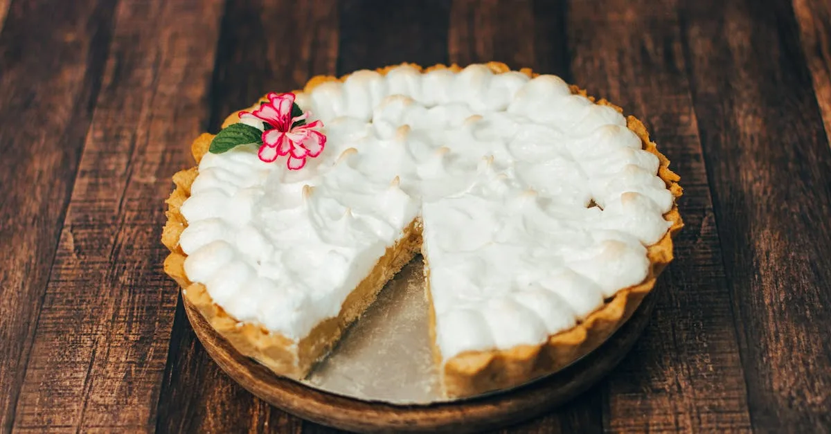 découvrez notre délicieuse tarte au citron meringuée, un dessert classique alliant une pâte croustillante, une crème citron acidulée et une meringue douce et légère.