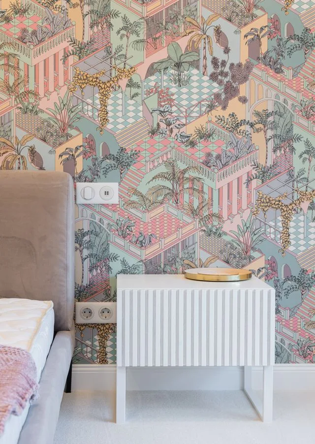 jolie papier peint mural chambre